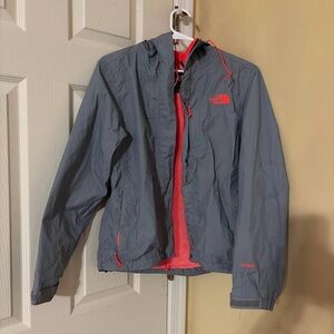 Women’s The North Face Gray Jacket with Orange trim in XS Size
